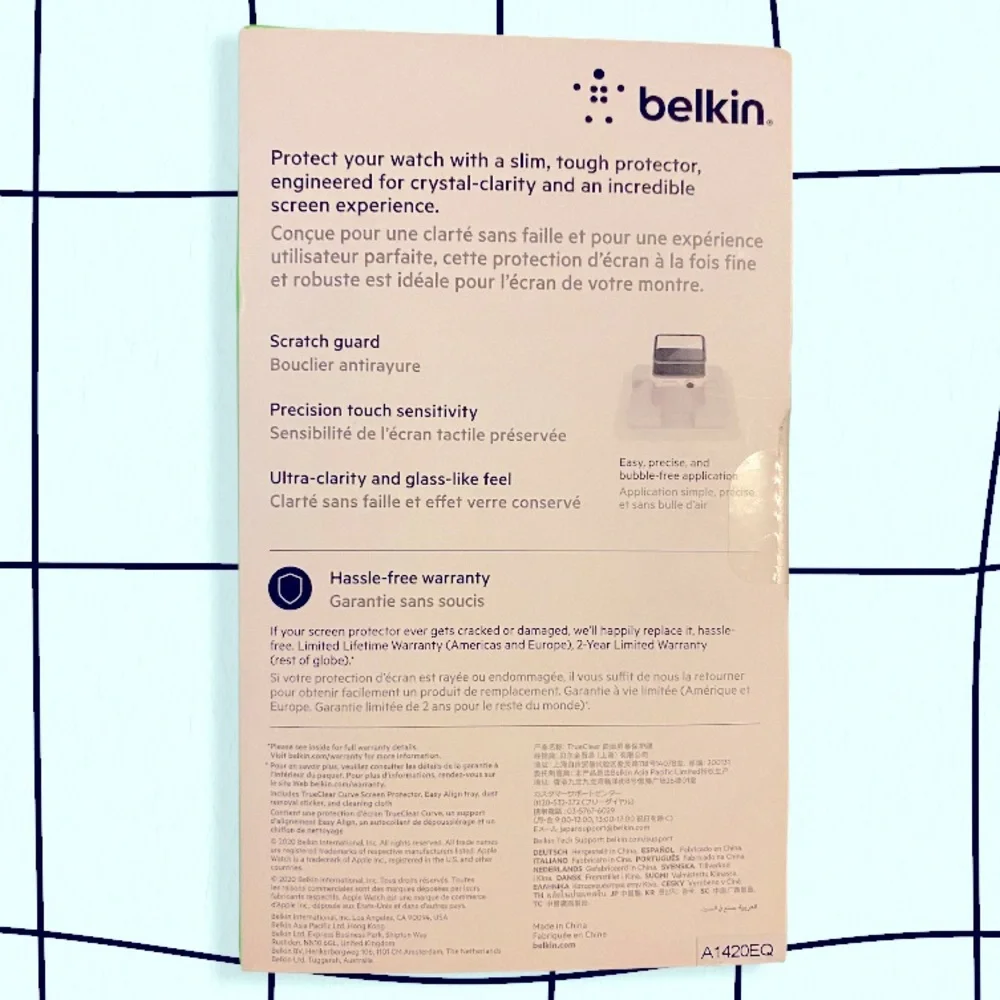 Belkin | TrueClear Curve Screen Protector for Apple Watch | Series 6/SE/5/4